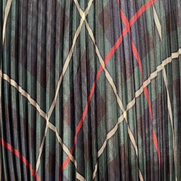 Polo Ralph Lauren A-Line Skirt - Black, Red, Green Plaid - Picture 2 of 3